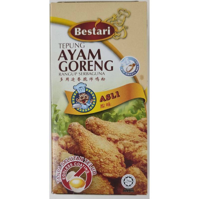 BESTARI CRISPY FRIED CHICKEN COATING MIX ORIGINAL TEPUNG GORENG RANGUP