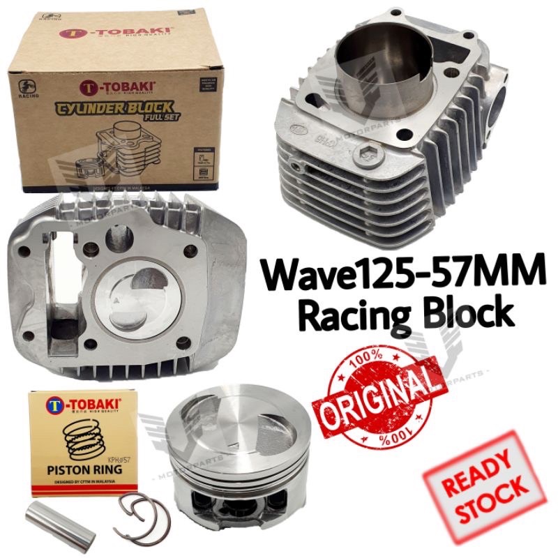 Honda Wave125 Tobaki Racing Engine Block Set 57mm Full Set W125