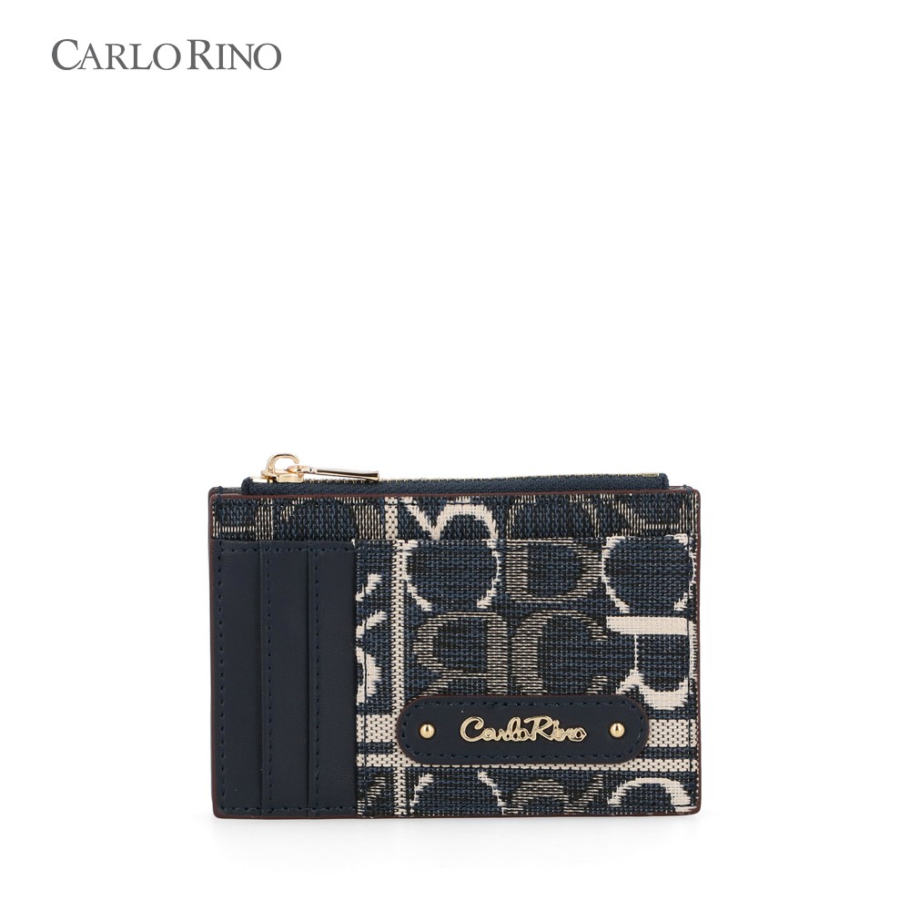 Carlo Rino Dark Blue Carlo Geo Jacquard Card Case Shopee Malaysia