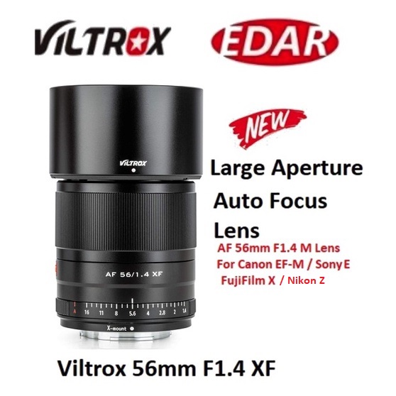 Viltrox Af Mm F M Lens For Canon Ef M Fujifilm X Sony E