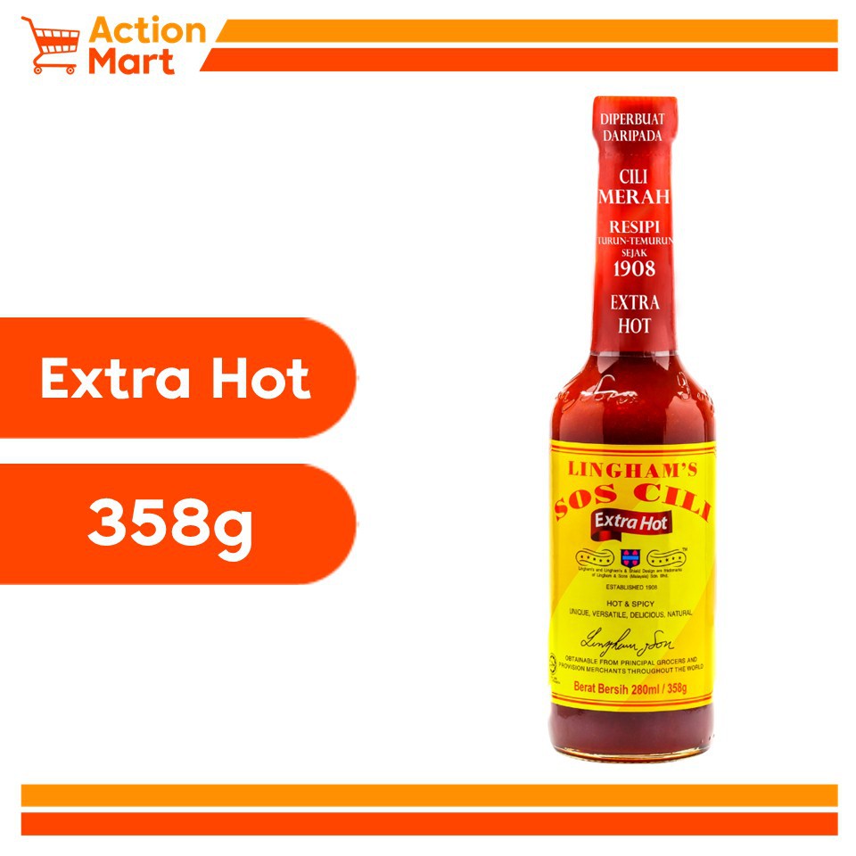 Ready Stock Lingham S Chilli Sauces Sos Cili Extra Hot 358g