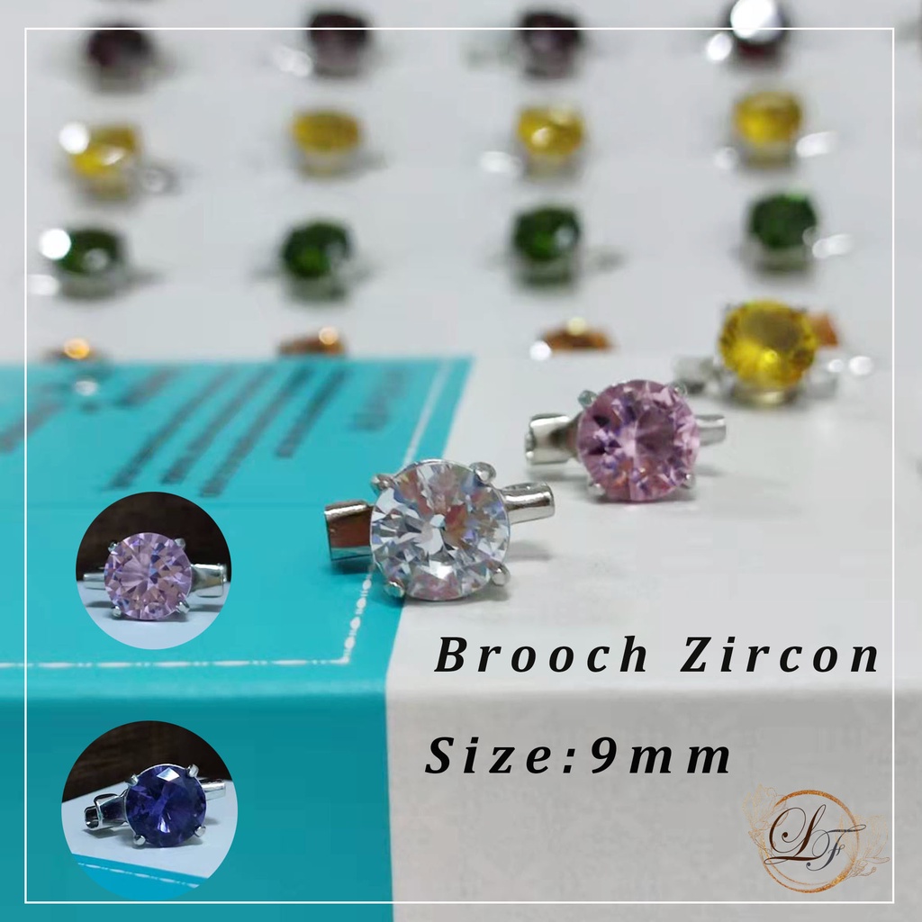 Kerongsang Dagu Korea Premium Brooch Kerongsang Pin Tudung Batu Zircon