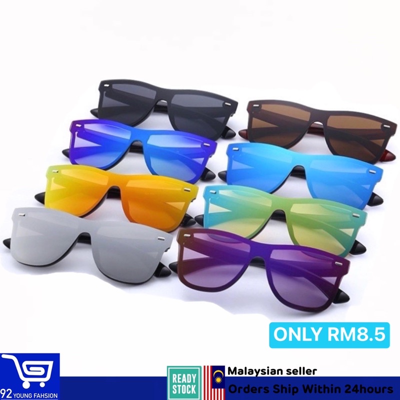 Readystock Cermin Mata Spec Mata Color Justin Blaze Viral Sunglasses