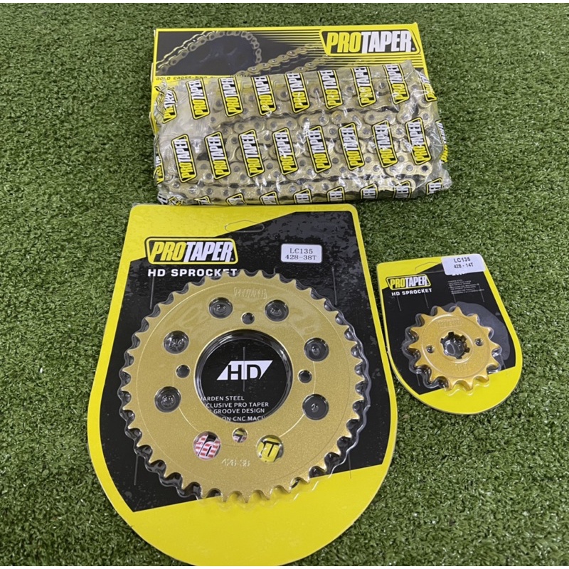 Rxz Y Zr Lc Gold Sprocket Set With Gold O Ring Chain