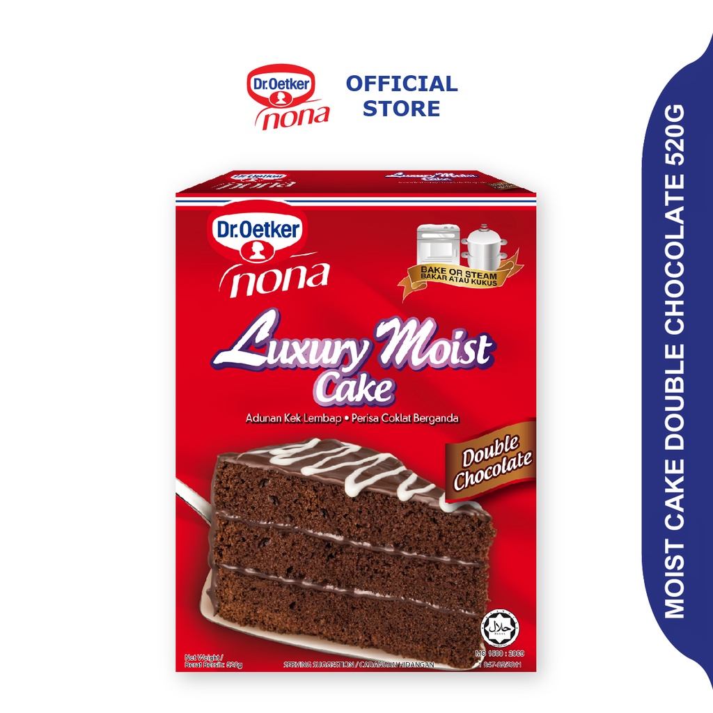 Dr Oetker Nona Moist Cake Double Chocolate 520g Shopee Malaysia