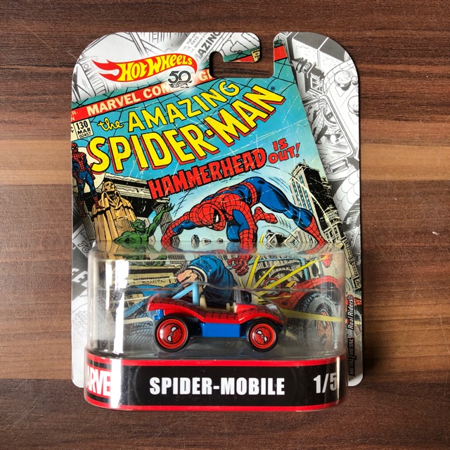 Hot Wheels Spider Mobile Retro Marvel DAMAGE Shopee Malaysia