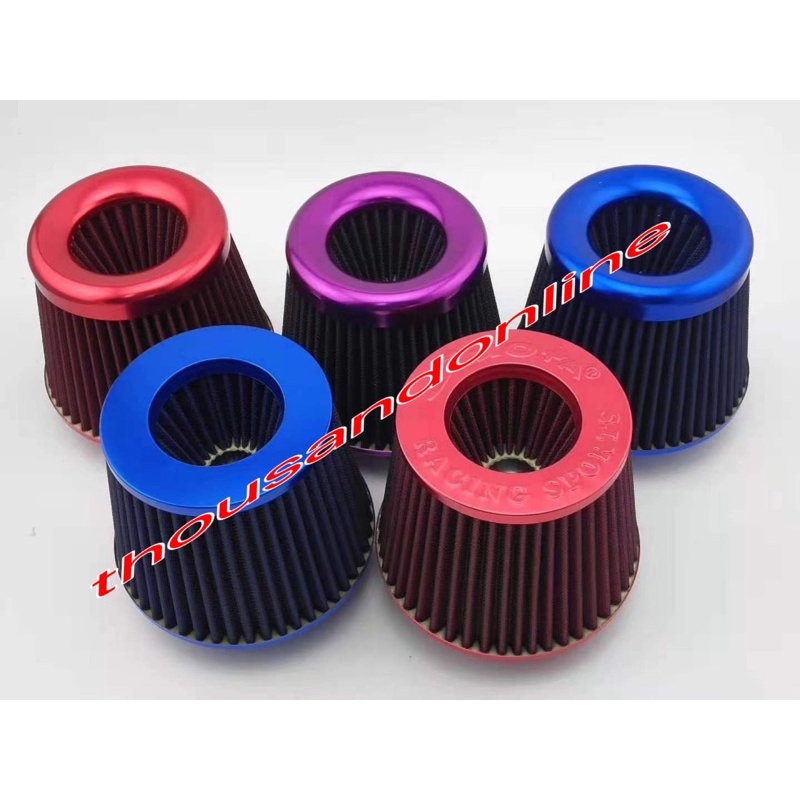 K N AIR FILTER OPEN POD 3 INCH 76MM HOLE MYVI BEZZA AXIA VIVA KANCIL