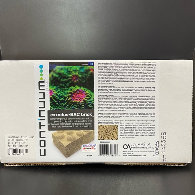 Continuum Aquatics Exodus Bac Brick Ceramic Filtration Brick