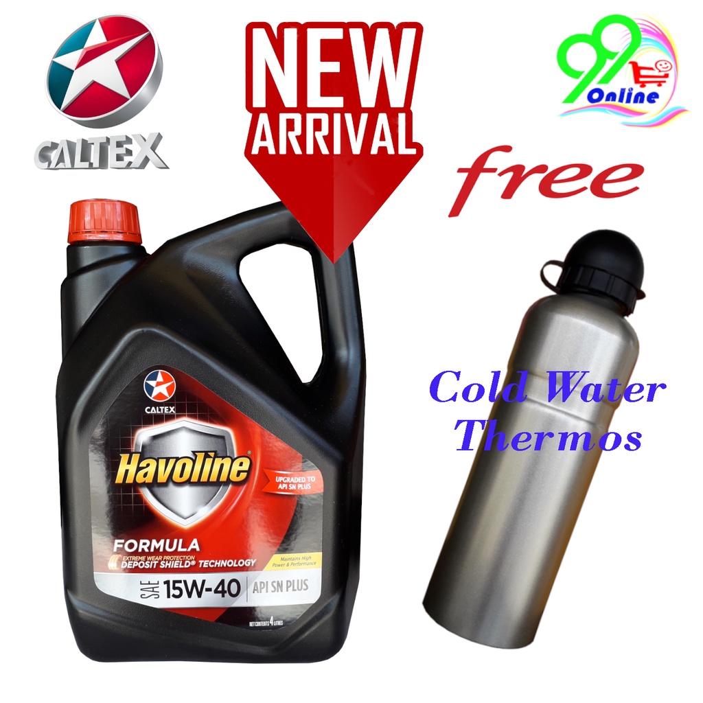 Caltex Havoline Formula Sae W Api Sn Liters Shopee Malaysia