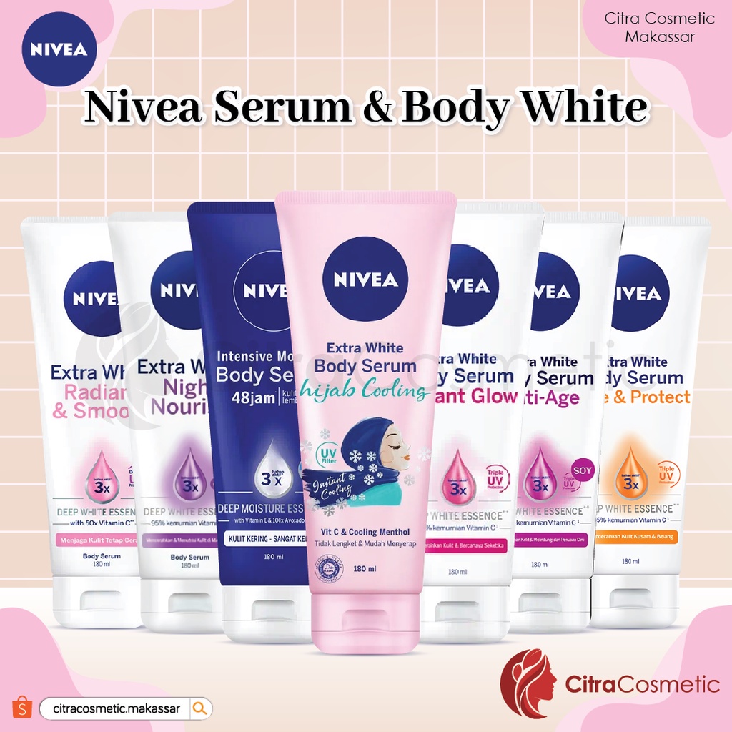 Citracosmetic Nivea Body Serum Extra White Night Repair Care