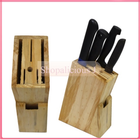 Kitchen Knife Holder Block Rack Storage Knives Shelf Stand Organizer