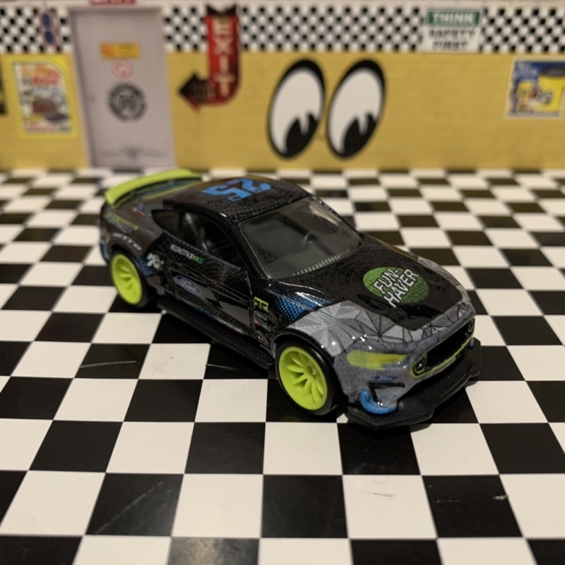 Hot Wheels Ford Mustang RTR Spec Slide Street Black Loose