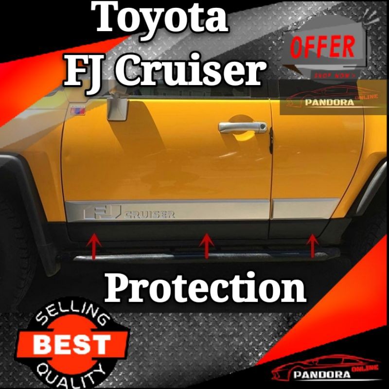 Toyota Fj Cruiser Side Door Protector Side Doors Cladding Molding Trim