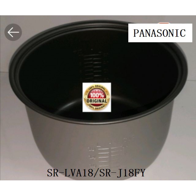 Panasonic SR LVA18 SR LVA18 SR J18FY Rice Cooker Inner Pan Original