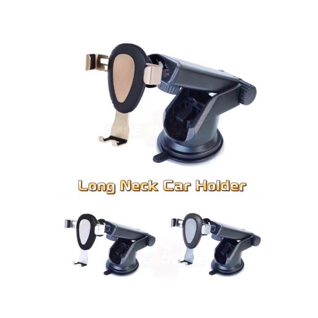 Long Neck One Touch Car Mount Phone Holder Shopee Malaysia