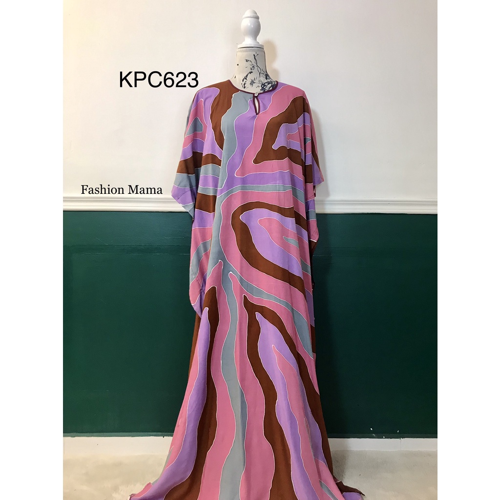 BAJU KELAWAR KAFTAN BATIK LUKIS KELANTAN 100 COTTON VISCOSE CORAK