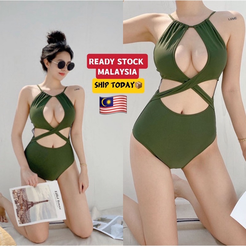 Malaysia Bikini Swimsuit Swimwear Bikini Set Baju Renang Ready