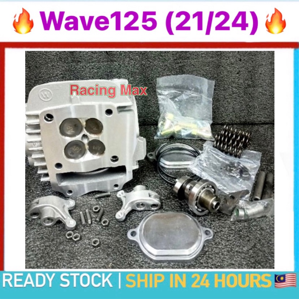 Wave125 Racing Head 4V CNC PORTING 4 Valve Head Cylinder Honda Wave 125