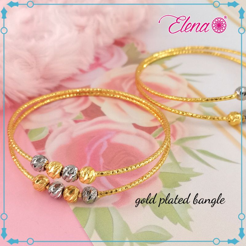 Elena Emas Korea Bangle Gelang Tangan Dewasa Design Boba EG62