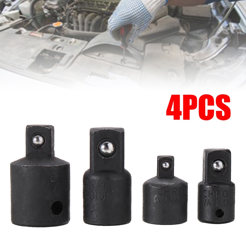 4 Pack 3 8 To 1 4 1 2 Inch Drive Ratchet Socket Adapter Reducer Air