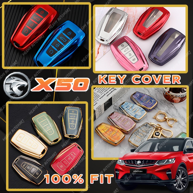 New Proton X Key Chrome Reflection Tpu Car Key Cover Key Fob Case