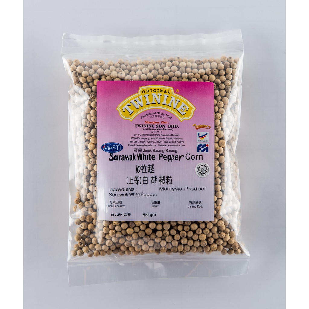 White Pepper Grain 100 Sarawak PURE Lada Putih 砂拉越纯正胡椒粒 100GM