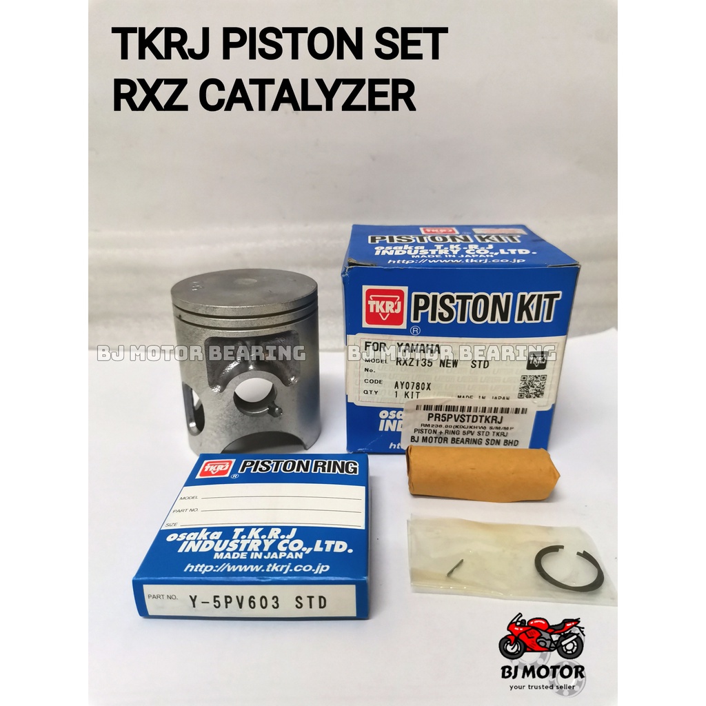 TKRJ PISTON SET RXZ135 CATALYZER 5PV MADE IN JAPAN 100 ORIGINAL