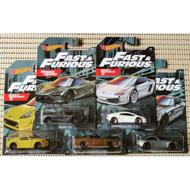 Hot Wheels Fnf Mercedes Amg Gt Mclaren S Lamborghini Gallardo