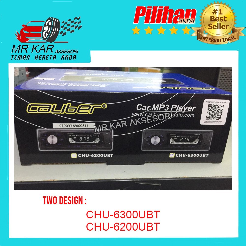 CALIBER CHU 6600UBT Car MP3 Player USB SD AUX BLUETOOTH Power Source