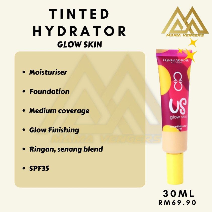 Alha Alfa X Uqasha Senrose Us Glow Skin Tinted Hydrator Shopee Malaysia