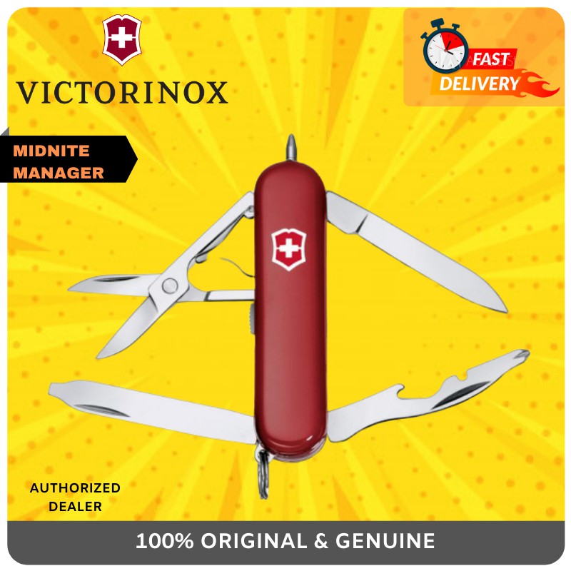 Original Victorinox Midnite Manager Red Multitool