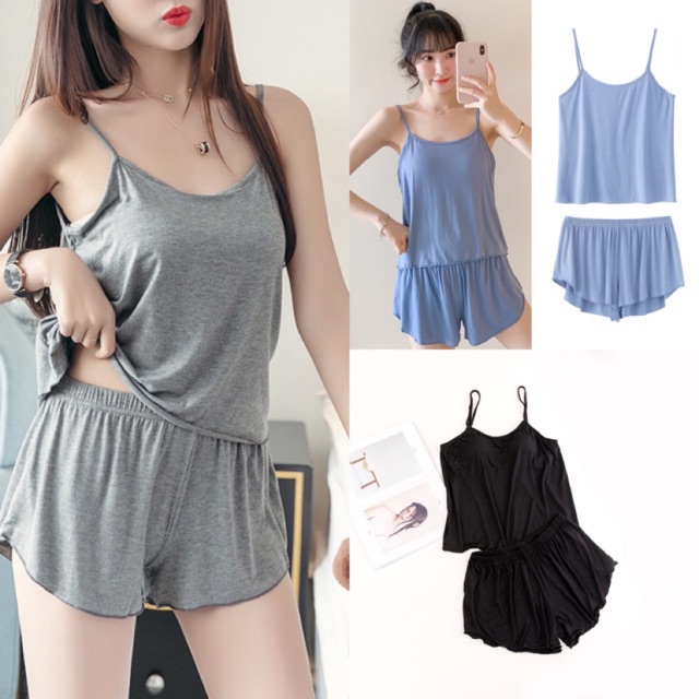 Sexy Lingerie Women Pyjamas Pajamas Baju Tidur Perempuan T Shirt