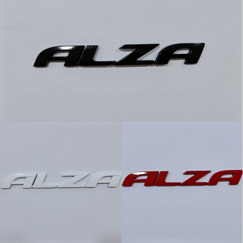 PERODUA ALZA CAR AUTO RACING LOGO EMBLEM STICKER WORD EMBLEM ALZA