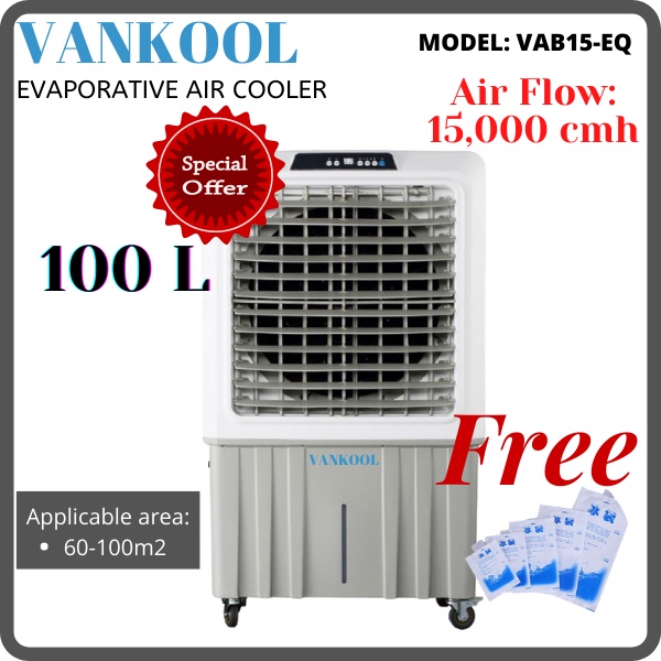 Vankool 100L Evaporative Air Cooler Auto Water Pump Commercial Air