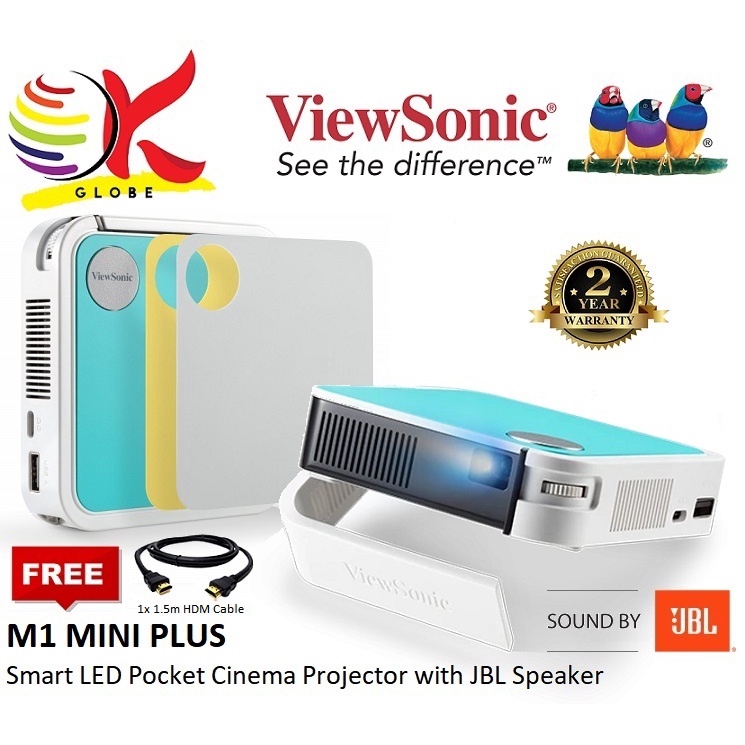 VIEWSONIC M1 MINI PLUS 50 ANSI LUMENS MOBILE LED MINI PORTABLE