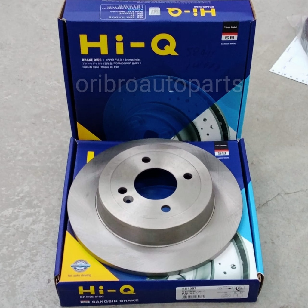 Ready Stock Kia Rio Ub Hi Q Rear Brake Disc Rotor Pc Sd