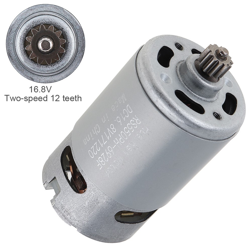 RS550 12V 16 8V 21V 25V 19500 RPM DC Motor With 12 Teeth Shopee Malaysia