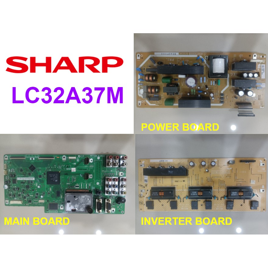 Sharp Lcd Tv Lc A M A M Power Board Qpwbff Wjn Main Board