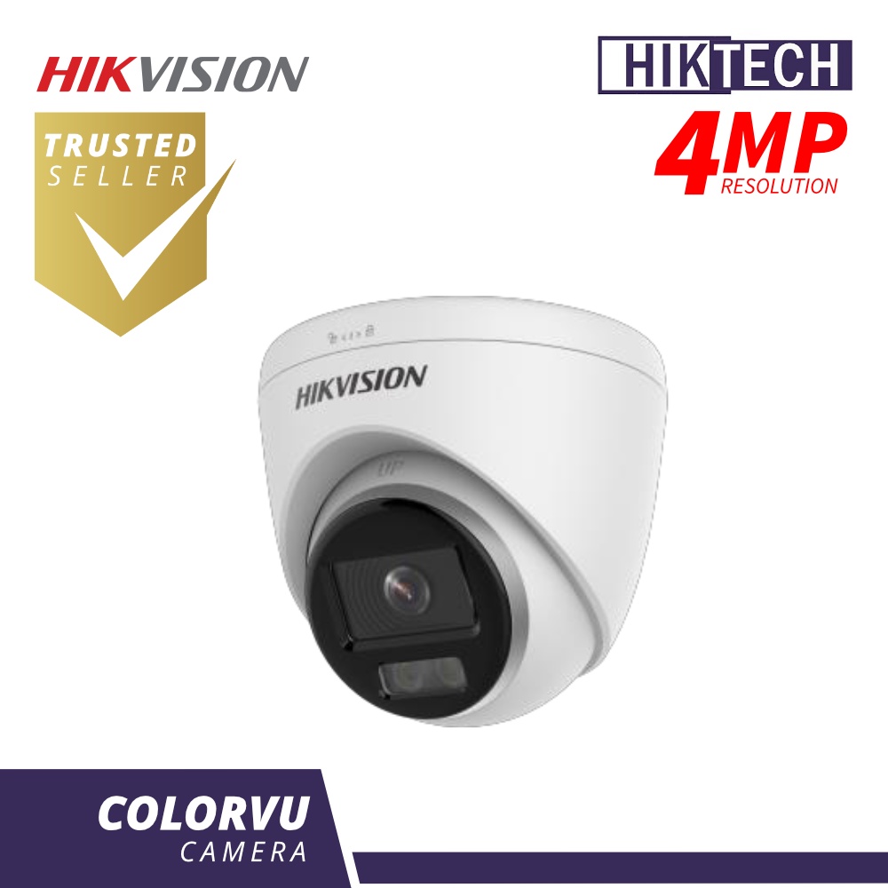 Hikvison DS 2CD1347G0 L C 4MP ColorVu Lite Fixed Turret Network Camera