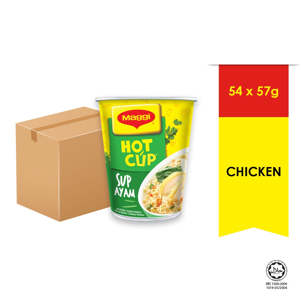 MAGGI Hot Cup Chicken 54 Cups X 58g Exp Oct 22 Shopee Malaysia