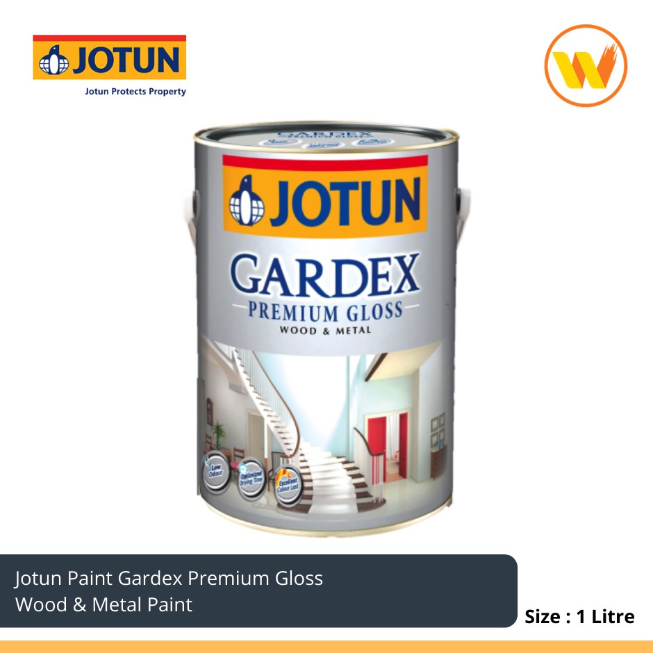 COLOURS 1Litre Jotun Paint Gardex Premium Gloss 1L Wood Metal