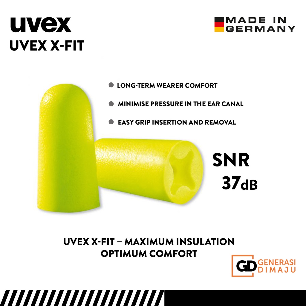 Original Uvex Ready Stock Uvex X Fit Db Disposable Foam