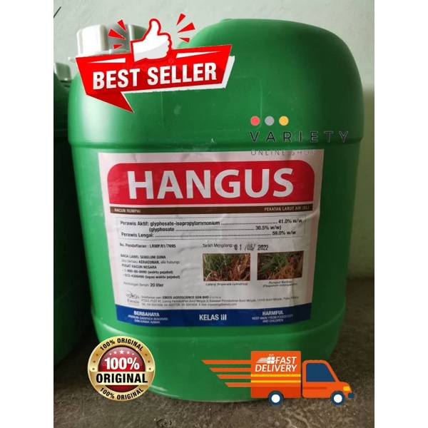 20L Hangus Racun Rumput Rumpai Glyphosate 41 Shopee Malaysia