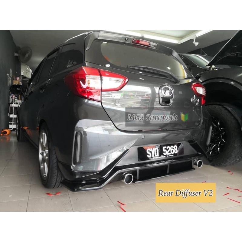 Perodua Myvi Gen Facelift Rear Diffuser V V V Shopee Malaysia