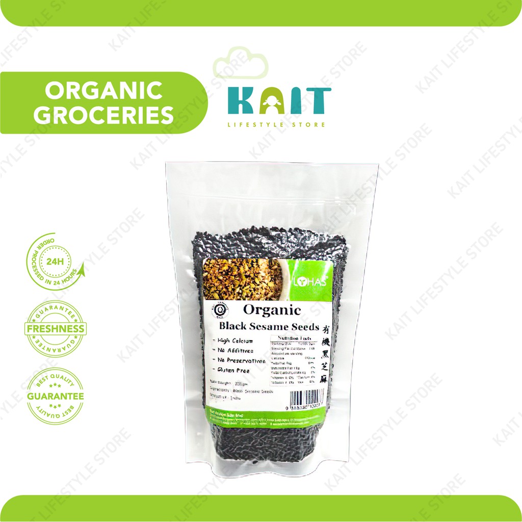 LOHAS Eco Action Organic Black Sesame Seeds 200gm Shopee Malaysia