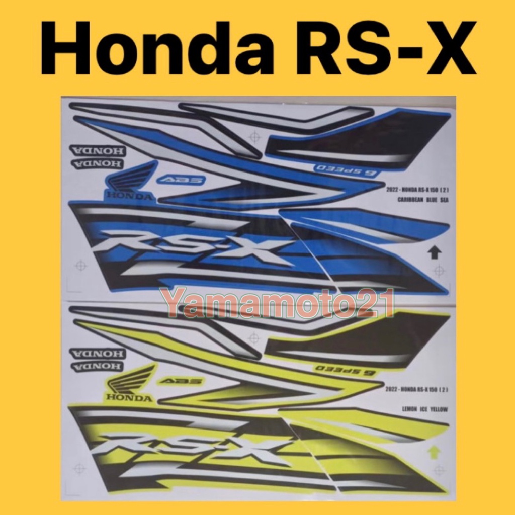 Honda Rsx Tahun Body Sticker Rs X Rsx Stripe Strike