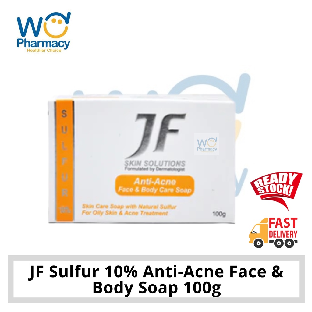 Jf Skin Solution Sulfur Sulphur Anti Acne Soap G Exp