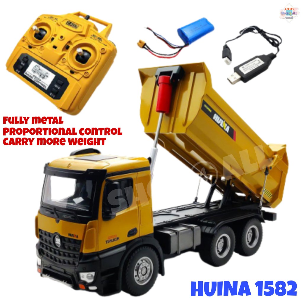 Ready Stock Huina Dump Truck Metal Ch G Scale