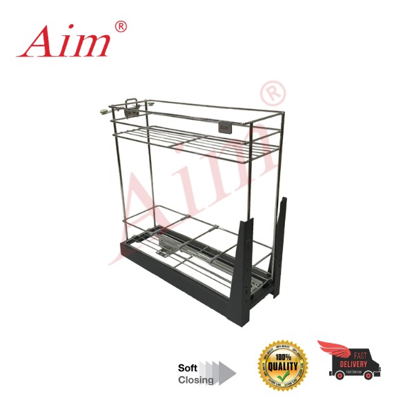 AIM 150mm 200mm 300mm Kitchen Cabinet Multi Function Two Layer Pull Out