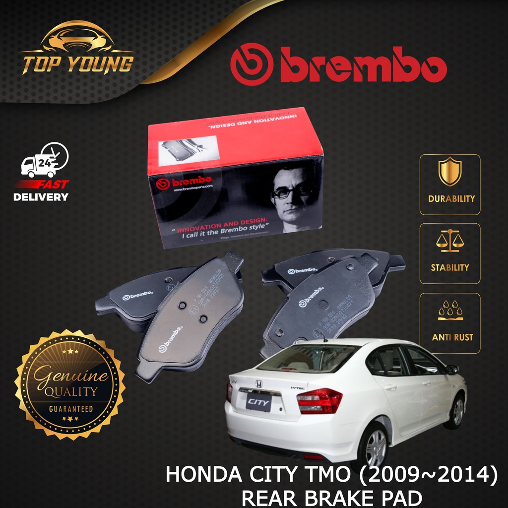 Brembo Honda City Tmo Jazz Tfo Rear Belakang Rw Brake